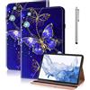 GLANDOTU Custodia Per Samsung Galaxy Tab S2 9,7 Pollici (SM-T810/SM-T813/SM-T815 /SM-T817/SM-T819),Multi-View ultra e leggero Custodia di Cover con supporto per Samsung Tab S2 -Diamante Farfalla