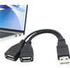 Gkumgwo Splitter USB A, splitter USB per auto,Sdoppiatore USB a Y Cavo a Y Sdoppiatore porta USB | Cavo sdoppiatore USB versatile, da USB femmina a USB maschio per tastiera, stampante, laptop