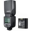 Yunchenghe V860II-N 2.4G Wireless E-TTL Speedlite istantaneo con batteria al litio litio per Nikon D800 D700 D7100 D7000 D5200 D5100 D5000 D3200 D3100 D3000 D300 D300 etc.