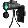 WLCBWYF Telescopio monoculare 8-40x40, telescopio monoculare ad alta potenza compatto con prisma BAK4 lente FMC monoculare con adattatore per smartphone e treppiede per birdwatch