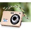 JOXLOVER Videocamera per fotocamera digitale, Fotocamere digitali compatte da 18 MP Registratore fotografico fotografico vintage Schermo da 2,7 Mini fotocamera Selfile Videocamera retrò HD 720P qualità dell'im