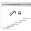 TENDEEVOLUTION Bastone per Tende a Pannello con Binario a 6 Vie Estensibile ad Apertura Manuale, Binario Tenda a Pannello per Interni, Finestre, Porte o Separè, Attacco a Soffitto o Parete (Da 276 a 335 CM a 6 Vie)