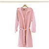 Caritex Accappatoio Adulto Microfibra con Cappuccio + Borsa Uomo Donna, Colori Vari V851 M Rosa