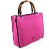 BAGLICIOUS BORSA BAULETTO 2 MANICI IN BAMBOO BUBBLE TAGLIA MEDIA (FUCSIA)