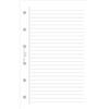 Exacompta - 14241E - Accessorio per ricarica perforata - Fogli Lignati - Fatto per organizer Exatime 14-32 fogli - 10 cm x 14 cm - Carta bianca