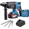 Dong Cheng DongCheng Tassellatore a Batteria 18V, Perforatore Senza Spazzole 2.8J, 4 Punte SDS-Plus, Foratura 28mm, Anti-Vibrazione, Kit con Batteria 4Ah e Caricabatterie in Valigetta