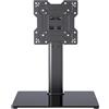 XINLEI Supporto per TV Universale, Supporto da Tavolo per TV LCD/LED da 17-43 Pollici Fino a 88 libbre, Supporto per Monitor Regolabile in Altezza con Base in Vetro Temperato VESA 200x200mm, TS103