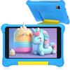 Wqplo Tablet per bambini 7 pollici Android 12 con Custodia, Wifi, Bluetooth, Modalità di Controllo Parentale, Doppia Fotocamera, Protezione Degli Occhi(blue)