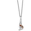 DUR Collana a forma di sirena in argento sterling 925 impreziosita da ambra, marrone/argento, 42 cm, K2776, 42 cm, Argento sterling, Ambra