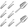 MZMing 6 pezzi Pinza per Zucchero Piccola e 2 pezzi Paletta per Ghiaccio in Acciaio Inossidabile Pinza per Cubetti di Ghiaccio Pala Ghiaccio Cocktail per Cucina Bar Feste Caramella Alimentare