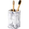 ZCCZ Portaspazzolino per bagno, porta dentifricio e trucco, porta spazzolini e rasoi, organizer da bagno per piano di lavoro, tazza per spazzolino da denti
