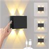 VOMI Lampada da Parete a Batteria Senza Fili Ricaricabile, Applique da Interno LED con Dimmerabile al Controllo Tocco Batteria 4000mAh con Interruttore Magnetica 4W Luci Senza Filo per Comodino