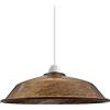 LEDSone 1 paralume per lampada a sospensione a soffitto in metallo rame spazzolato stile retrò, paralume per lampada dall'aspetto vintage industriale da 26 cm