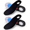 Ruikdly Solette Ortopediche 2 coppie Plantare Piede Piatto Plantare Ortopedico per Piede Piatto，Fascite Plantare,Dolore al Tallone Heel Pads for Plantar Fasciitis per Uomo e Donna