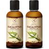 AROMATIKA trust the power of nature Olio Essenziale di Eucalipto 2x100 ml - Eucalyptus Globulus - Naturale e Puro - Olio essenziali per Diffusori - Profumi per la Casa - Saponi e Candele - Sauna - Aroma Eucalipto - Aromaterapia