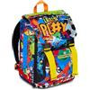 Mitama Zaino Estensibile Urban Game con Tasca frontale, Blu e Arancione, Scuola Elementare e Tempo Libero, Bambino Ragazzo