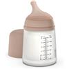 Suavinex, Biberon Anti-Coliche Zero Zero, con Tettarella a Flusso Adattabile (A), Silicone, per Bambini +0 Mesi e Neonati, Allattamento Latte Materno e Formula, 180 ml, Medium