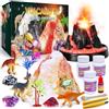 UNGLINGA Kit scientifico per bambini, per scavare pietre preziose e eruzione della neve, vulcano per esperimenti di chimica, giocattoli da laboratorio regalo per ragazzi e ragazze