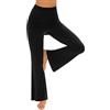 Terecey Pantaloni Yoga Donna con Gonna Pantaloni Harem Eleganti Pantaloni Tuta in Cotone Pantaloni Sportivi Donna Vita Alta per Palestra Fitness Sport Nero-XXL