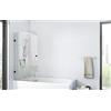 MARWELL BWF111 Gallery - Parete per vasca da bagno, colore: nero opaco