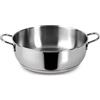 Lagostina Every Casseruola Semifonda Ø 24 cm in Acciaio Inox 18/10 con Fondo Lagoseal Plus, Esterno Satinato e Ampie Manicature, Adatta a Tutte le Fonti di Calore, Inclusa Induzione