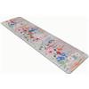 Comart - Tappeto Cucina Austin - Impermeabile - Antiscivolo - Antimacchia - Lavabile in Lavatrice - Passatoia in Poliestere - per Corridoio e Cucina - Made in Italy - Fiori Primavera - 50x230 cm