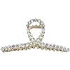 AORUEY Forcine Per Capelli Donna Clip Da Afferrare Con Strass Di Perle Dietro La Testa Clip Per Capelli Con Clip Di Squalo Per Capelli Di Grandi Dimensioni Copricapo Clip Per Afferrare In Metallo A