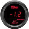 ETOPARS Universale Auto Turbo Boost Manometro 2 Pollici 52mm Turbo Boost Misuratore Digitale Bar Boost Indicatore Calibro Rosso Luce Boost Pressione Strumenti Lente Tinta Fumo