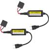 CGEAMDY 2 Pezzi Decodificatori Di Resistenza Delle Lampadine Dell'auto, Decodificatori Resistore Di Lampadine Dell'automobile, LED Errore Libero Anti Sfarfallio Adattatore Decoder Resistore(H7)