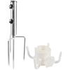 Tundwhite Supporto per Ombrellone per Prati,Base Porta Ombrellone con 4 Oicchetti,Picchetti Ombrellone Spiaggia Regolabile,Porta Ombrellone da Giardino,Manicotto da Pavimento, Ombrellone per Spiaggia,Prateria