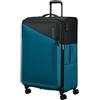 American Tourister Dash - Spinner L, Valuta espandibile, 77 cm, 107/117 L, nero/blu (nero/blu)