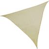 LOLAhome Tenda a vela triangolare beige polietilene da 5 metri