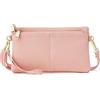 ZOUIQSS Pelle Borsa Tracolla Triplo Zip Piccola Pochette Donna Elegante, Light Borsello Include Una Spalla Regolabile(Black(LZ))