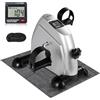 AGM Mini Cyclette, Ginnico Gambe, Ginnico a Pedali per Allenamento Braccia e Gambe Display LCD e Resistenza Regolabile