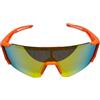 Vintange Sunglasses OCCHIALI DA SOLE PER SCI SNOWBOARD MASCHERINA PER NEVE ESCURSIONI SNOW PROTEZIONE UV400 EXTRA LARGE (ARANCIO LENTE ARANCIO)