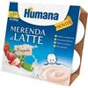 Humana Merenda Latte Fragola 4x100g 10 Mesi+ Humana Humana