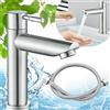 Begpoee Rubinetto per Acqua Fredda, Rubinetto per Lavabo Alto, Rubinetto Bagno Lavabo, Miscelatore Monocomando per Lavandino, Rubinetto per Lavabo, Con Tubo Da 60cm, Per Bagni e Cucine(Argento)