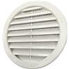 Kombi - 2 Griglia Ventilazione Aerazione Plastica Rotonda Areazione 120mm Incasso Protezione Insetti Bianco Sistema Aria Casa, Confezione da 2 Pezzi