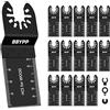 BBYPP 14 Pezzi Lame Multifunzione, Lame Utensile Multifunzione Oscillante 34mm, Attacco Rapido Kit Per Legno Plastica PVC