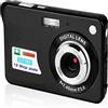 JOXLOVER Videocamera per fotocamera digitale, Fotocamere digitali compatte da 18 MP Registratore fotografico fotografico vintage Schermo da 2,7 Mini fotocamera Selfile Videocamera retrò HD 720P qualità dell'im
