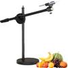 Whrcy Supporto per telefono con luce anulare a LED, luce anulare sopra la testa - Anello luminoso per selfie con supporto e supporto per telefono - Illuminazione video a LED per streaming live,