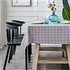 Chickwin Plaid Tovaglia in PVC, Rettangolare Plastificata Antimacchia Facile da Pulire Quadrato Tovaglie da Tavola Copertura di Protezione Tovaglia Cucina Giardino Picnic (120x160cm,Grigio)