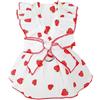 JINGAN Pettorina con fiocco per abito per cani, Abito con imbracatura per principessa per cani | Abito da cucciolo per ragazza in stile floreale - Abito con papillon traspirante con fibbia con coulisse per c