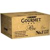 Gourmet Purina Gourmet Perle Cibo Umido per Gatto, Filettini in Salsa, Salmone o Platessa o Tonno o Pesce dell'Oceano + Gamberetti - 96 x 85g