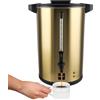 Valgus Commerciale in Acciaio Inox Oro Professionale Caffè Urna 110 Tazze 16l Doppia Parete Caffettiera Acqua Calda Urna per ristorante Ufficio Feste di matrimonio