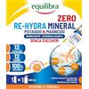 Equilibra Potassio e Magnesio, Re-Hydra Mineral Zero, 12 Stick, Gusto Arancia, Senza Zuccheri, Integratore Magnesio, Potassio, Sodio per Reintegro Sali e Reidratazione, Senza Glutine e Lattosio