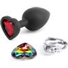 NS Novelties Glams Xchange Heart Small Plug anali Black