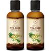 AROMATIKA trust the power of nature Olio Essenziale Dell'albero Del Tè 2x100 ml - Melaleuca Alternifolia - Naturale e Puro - Olio essenziali per Diffusori - Profumi per la Casa - Saponi e Candele - Sauna - Aroma Fresco - Aromaterapia