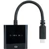 Monkey Ladder Convertitore da USB-C a VGA, USB-C/M-VGA/H, in plastica, nero, 10 cm