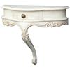 Biscottini - Mensola A Muro In Legno Finitura Bianco Anticato - L43xPr21xH39 Cm - Scaffale Angolare Cucina - Made In Italy - Mensola
